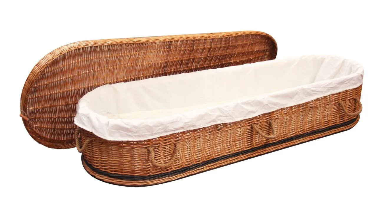 Willow Eco Coffin modern coffin supplied by Brunskill Family Funerals